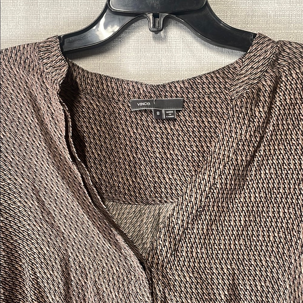 Vince Women's Blouse in Black and Cream